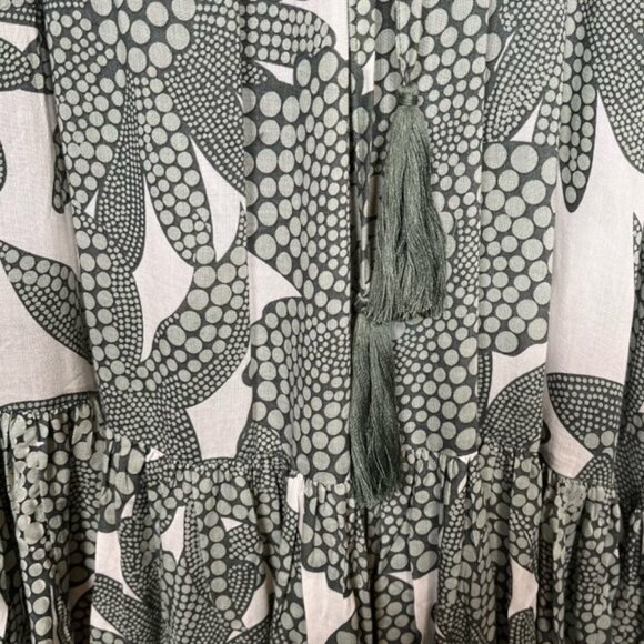 Lani Lau Dhalia Moana Printed Beach Cover Up Dress Size M/L Vacation - Picture 9 of 11